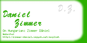 daniel zimmer business card